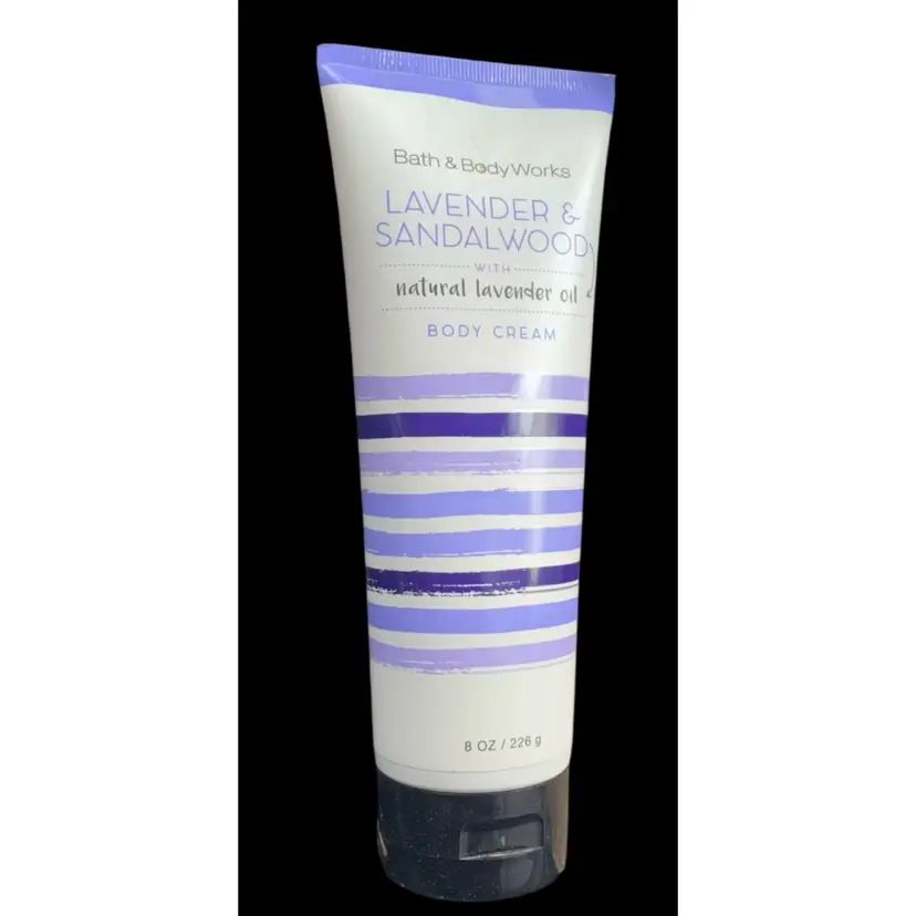 #05- Bath And Body Works 8 Oz New Old Stock Body Cream- Lavender And Sandalwood