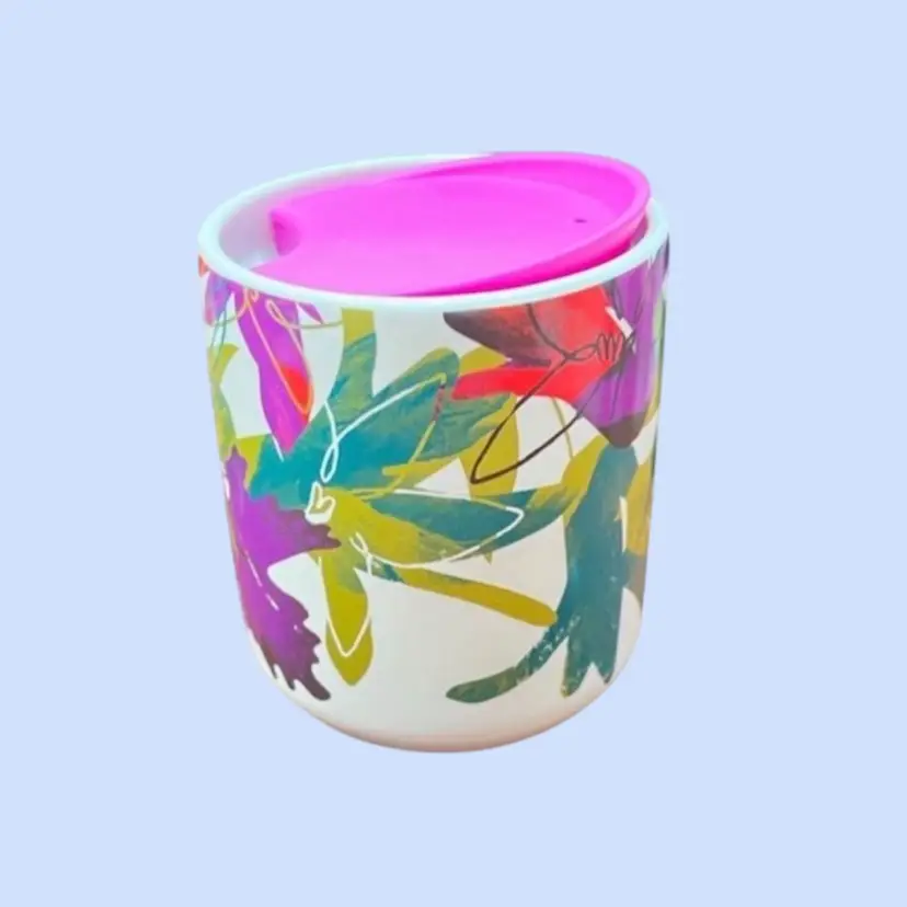 #305- Starbucks Travel Coffee Mug 
“Floral Spring” Travel Cap No Handle