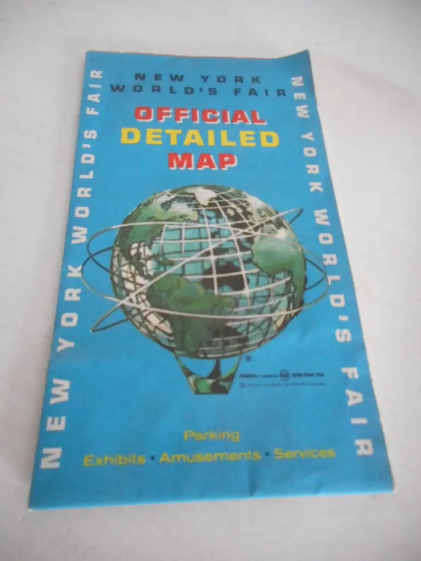 EUC Vintage 1965 New York World's Fair Official Detailed Map ESSO Service