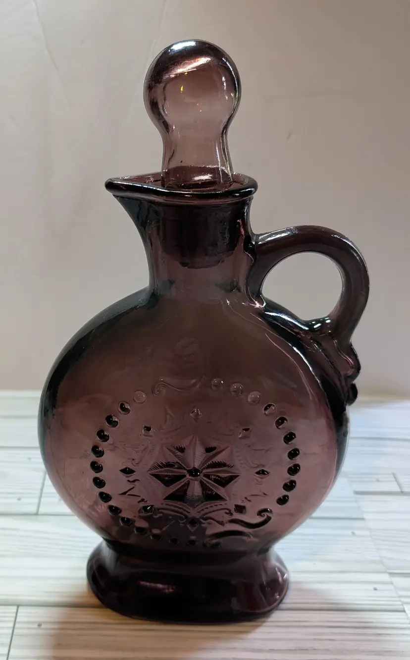 Jim Beam Amethyst Decanter with Stopper