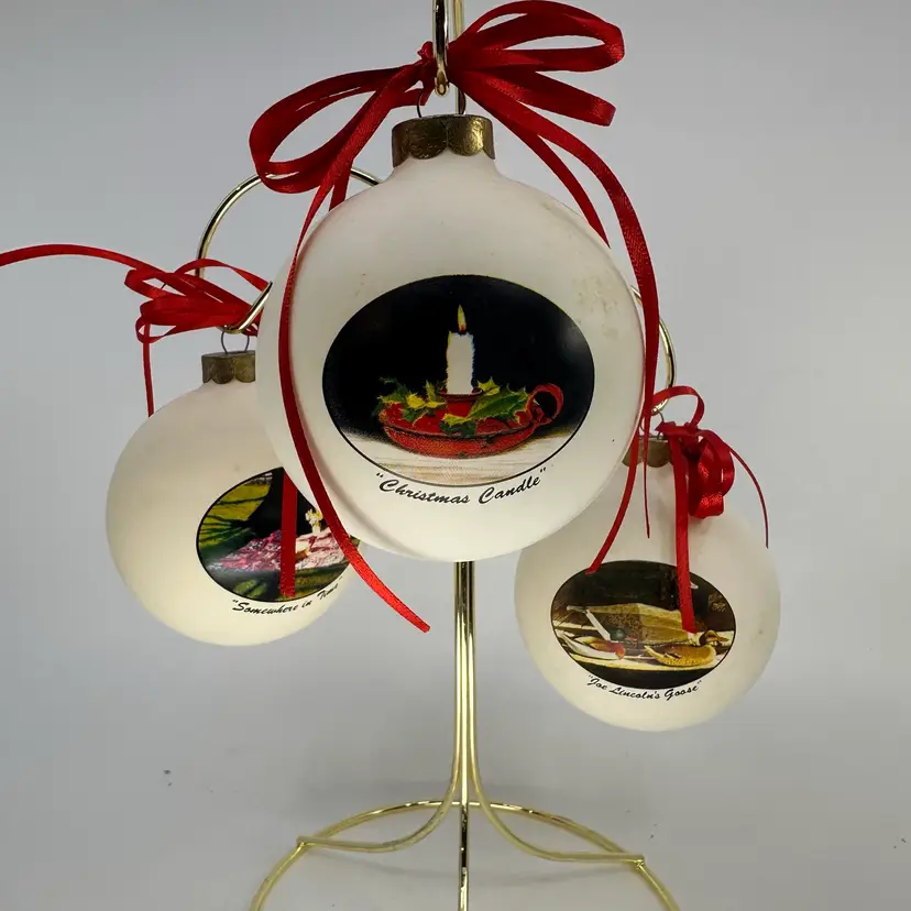 Limited Edition Ornaments by Bob Timberlake Signed Set/3