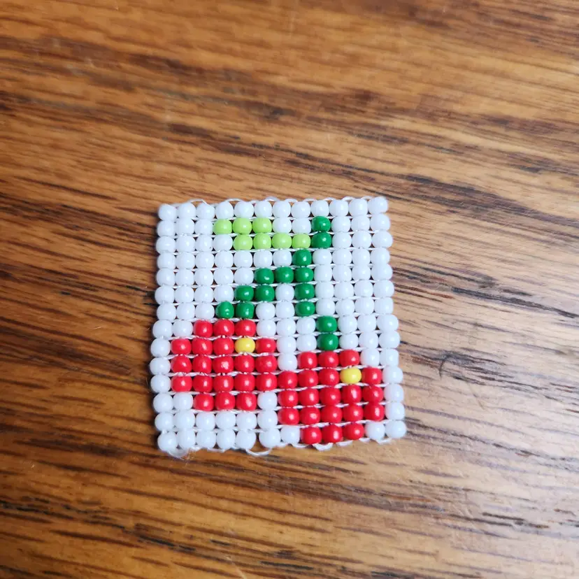 Beaded Pendant - Cherries