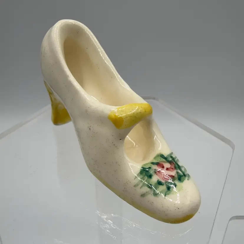 Unmarked Tiny Women’s Hand Painted Porcelain Heel