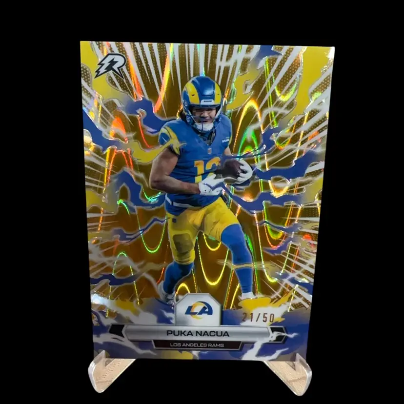 Puka Nacua Resurgence Gold Wave /50! 😳 Los Angeles Rams