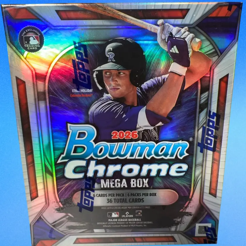 2026 Bowman Chrome Baseball 2 Mega Box Live Division Rip MBB2075 (stacked shipping)