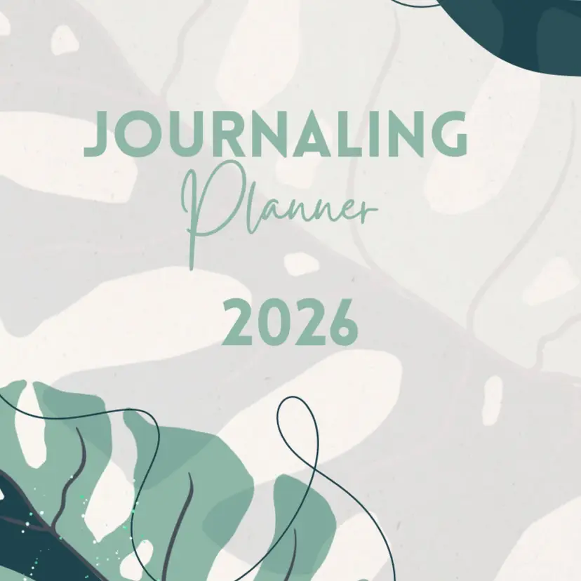 Digital Journal Planner #1-2026 Floral Lined PDF Only Emailed