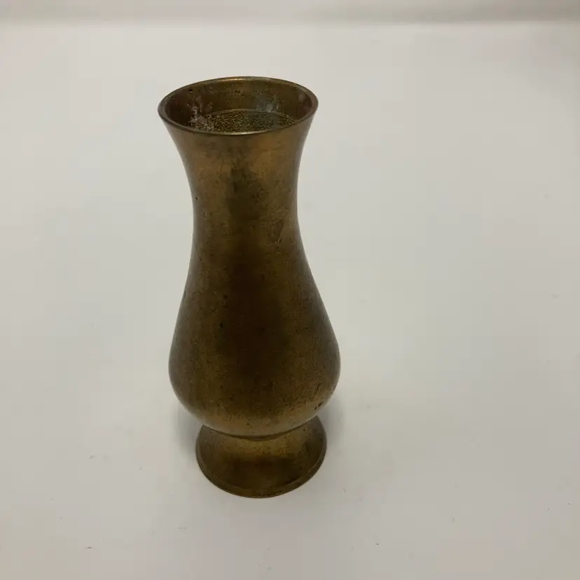Miniature Brass Vase! 3 1/2” Tall!