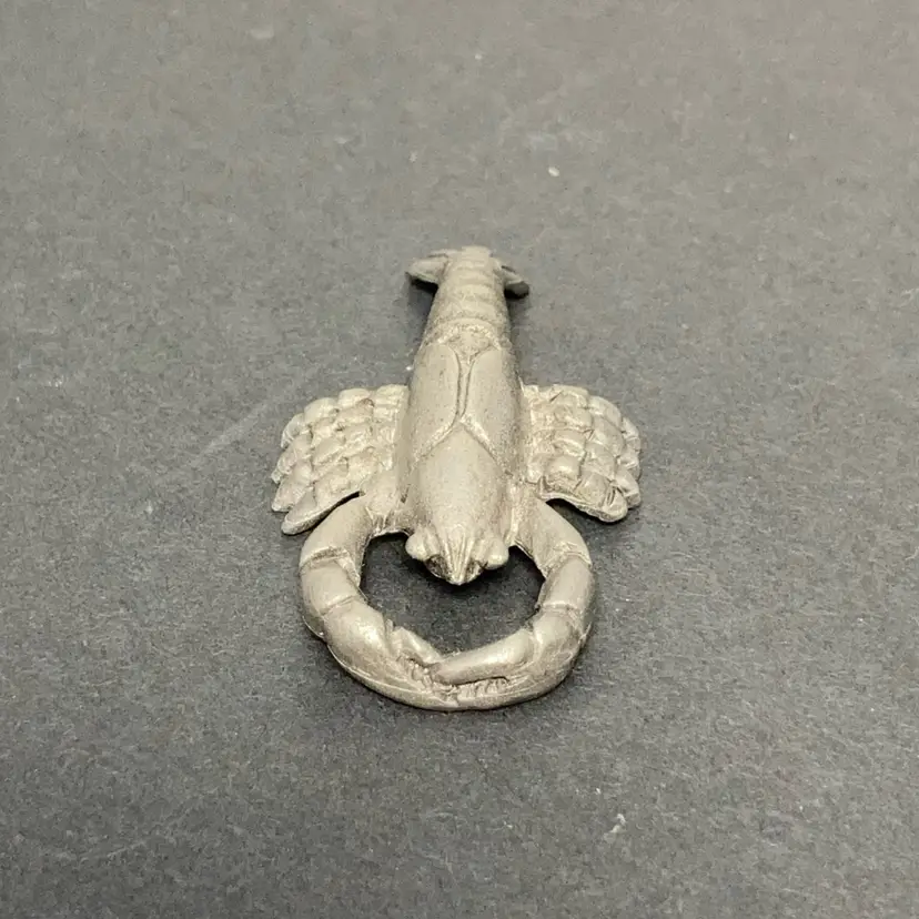 Miniature Vintage Spoontiques Lobster!  Made Of Pewter! 1 1/2”!