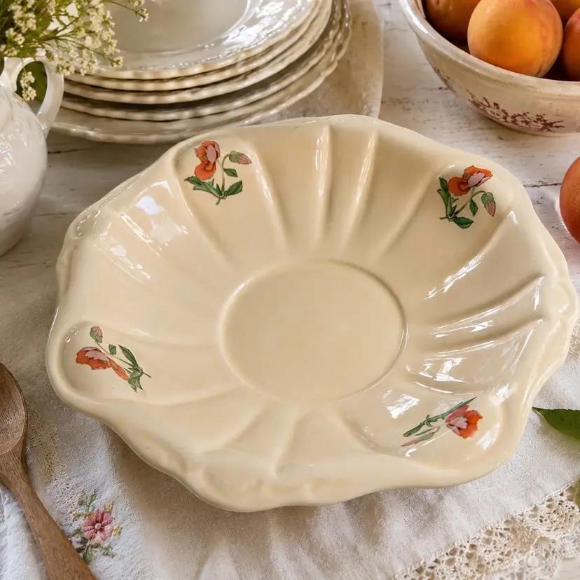 Vintage 1950s  Fluted 10” Serving Bowl- Salem Ohio