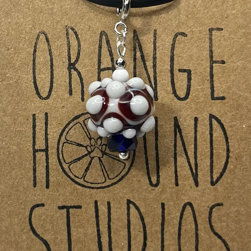 #26 Vintage Glass Lampwork Charm - Handmade by Me