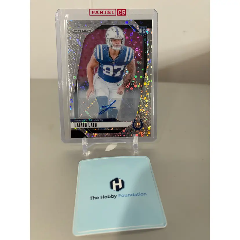 Laiatu Latu - 2024 Prizm No Huddle Auto - Indianapolis Colts