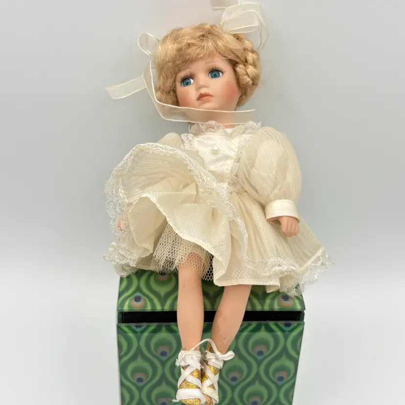 Porcelain Blonde Ballerina Doll
