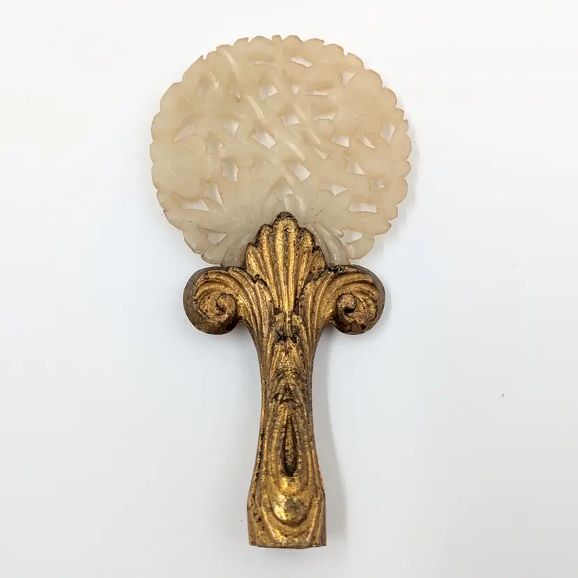 Vintage Carved Jade Lamp Finial