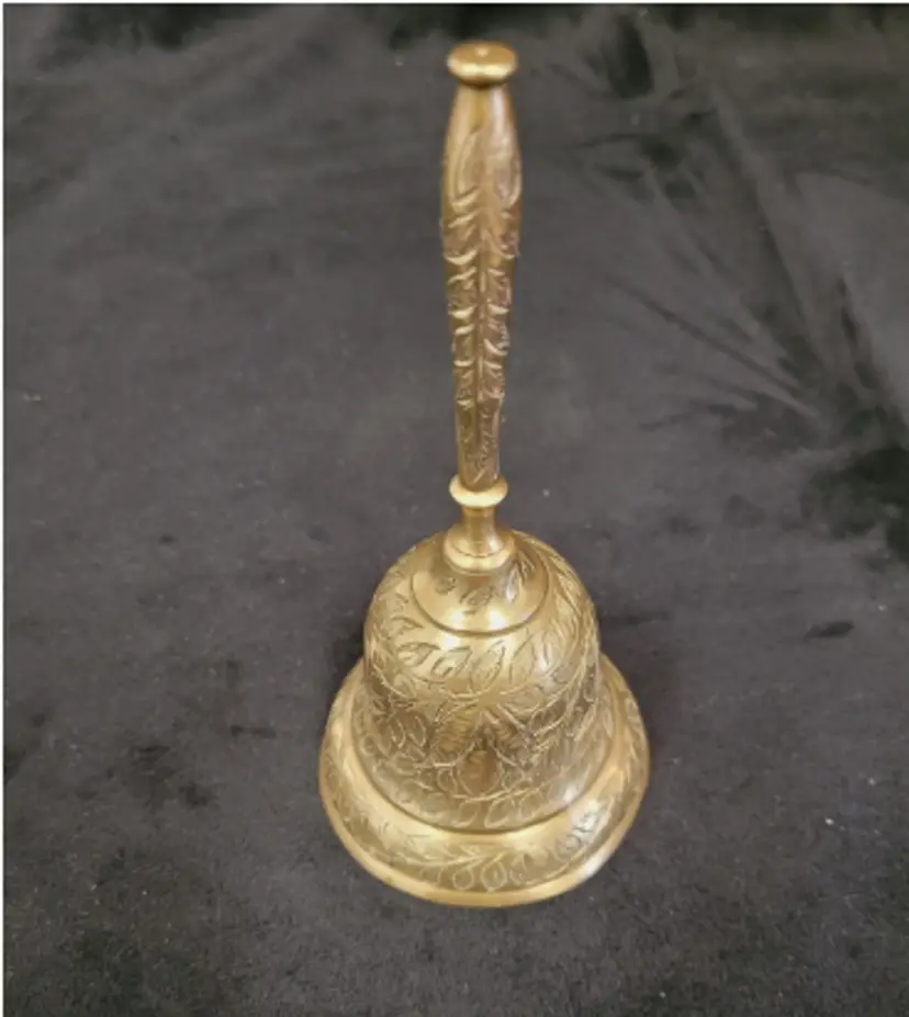 Carved Brass Alter Bell