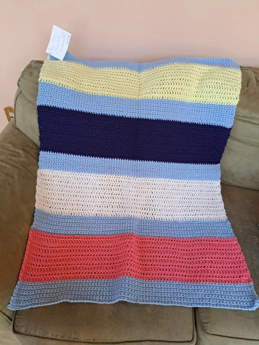 Striped Lap Blanket