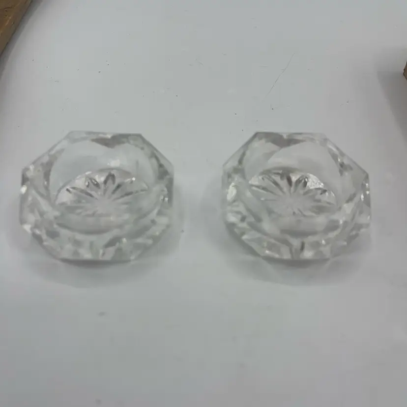 Saltcellars Set Of Two Octagon Shape