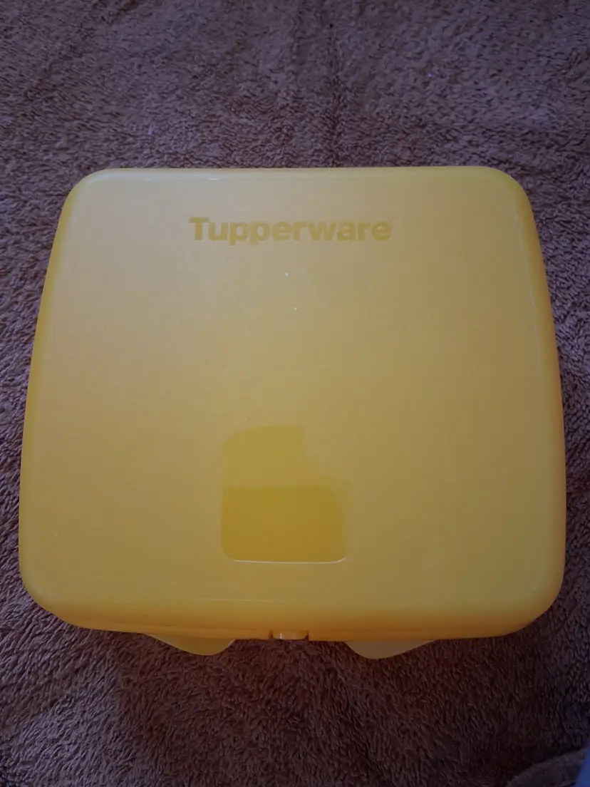 Yellow Tupperware Sandwich Keeper