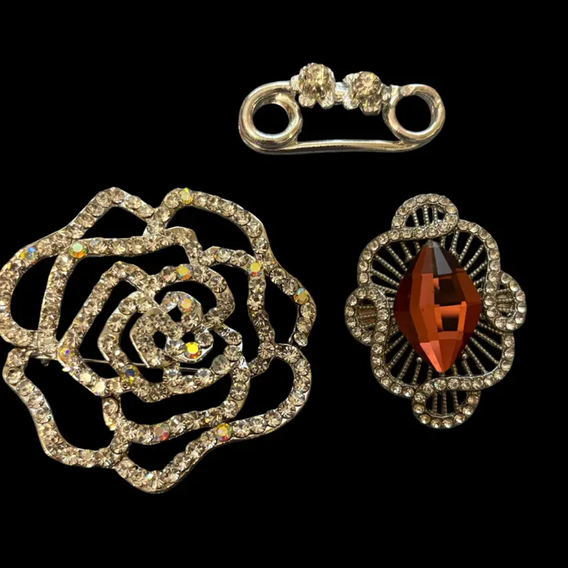 Lot Of Three Brooches