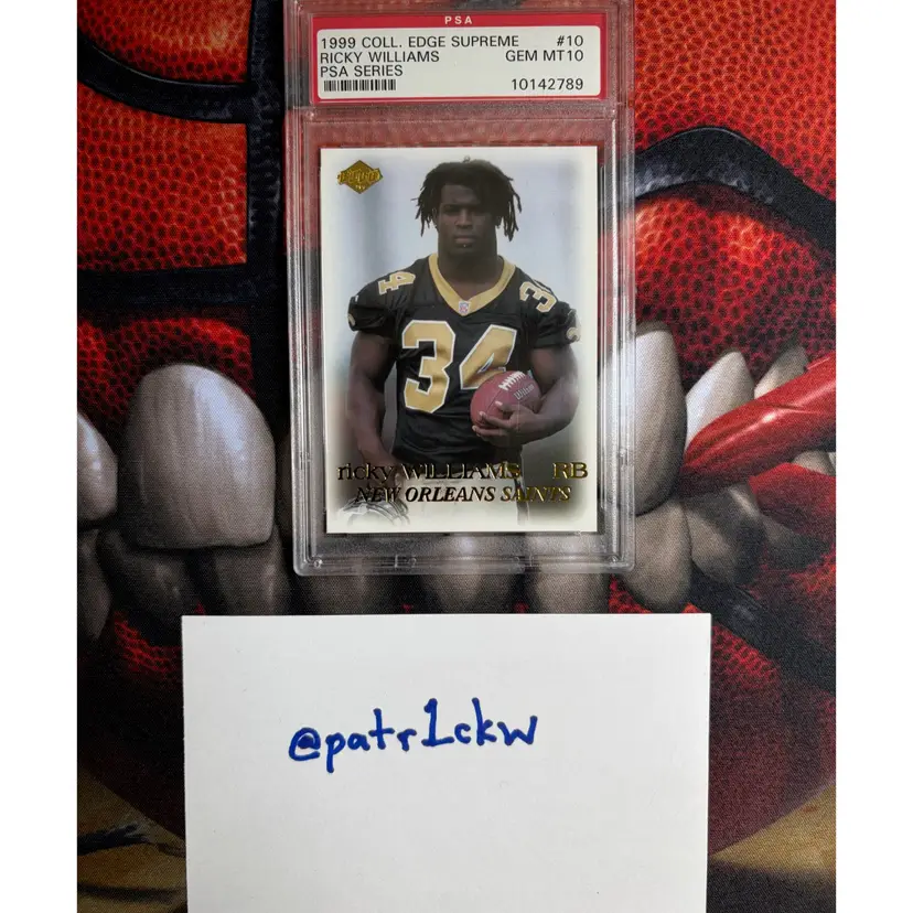 Ricky Williams 1999 Collector’s Edge Supreme PSA Series PSA 10 Saints