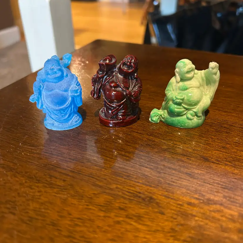 3 Little Buddha Figures