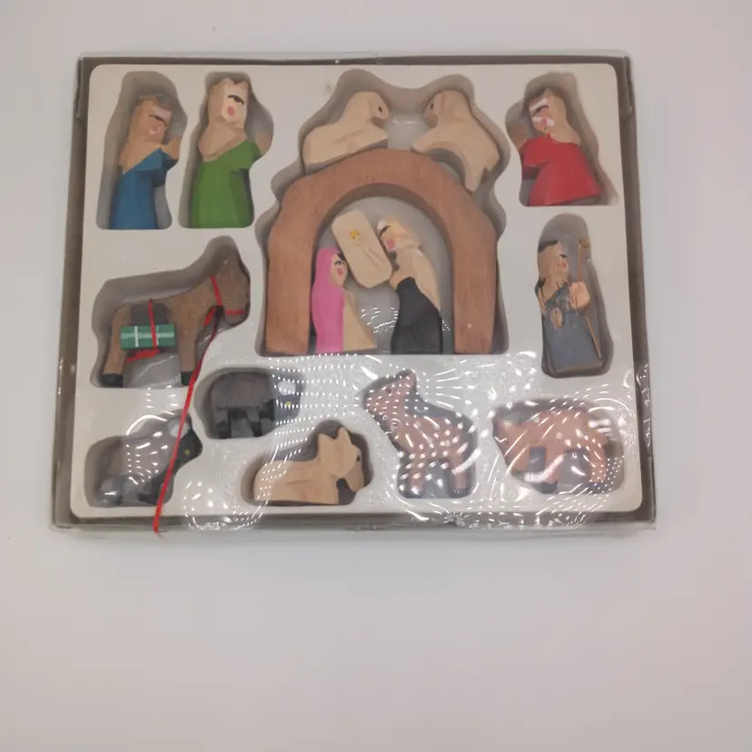 Lillian Vernon wooden nativity set