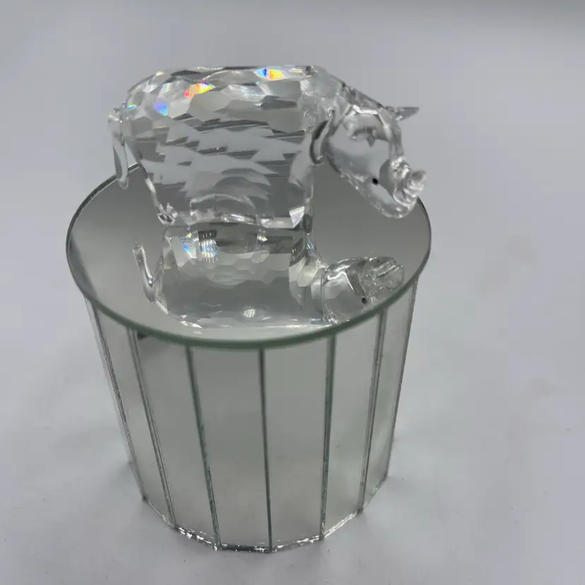 Swarovski Crystal Rhino Rhinoceros 7622 NR 060 Retired 2”