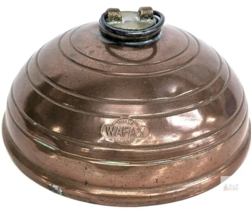 Antique Wafax Copper Bed Warmer
