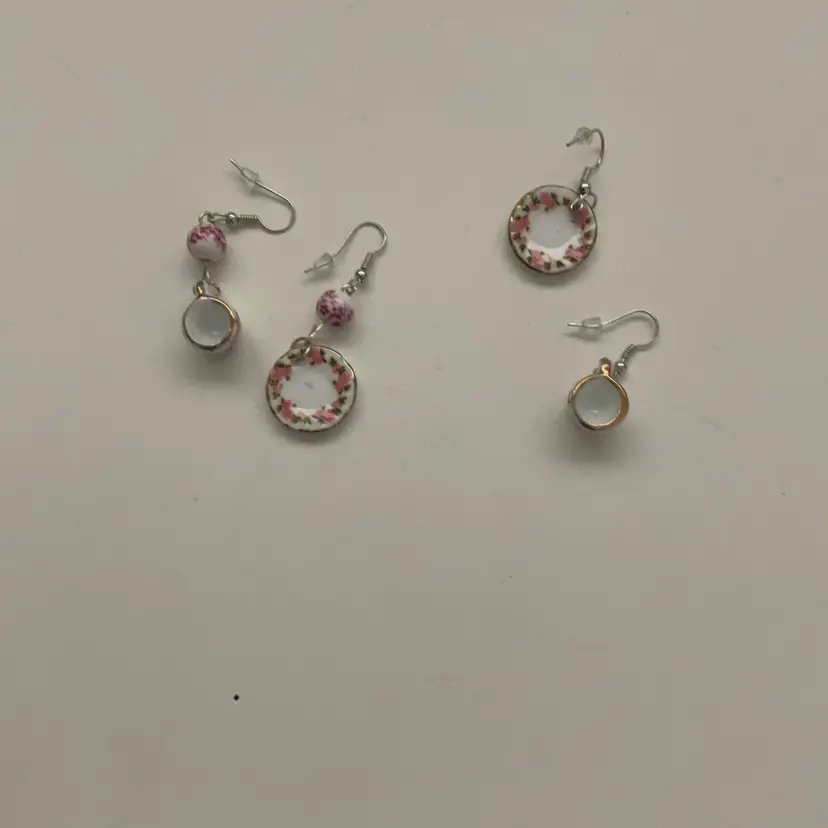 #01 - Miniature Cup & Saucer Earrings
