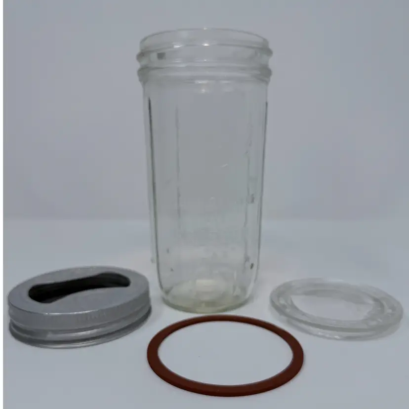 Vintage Ball Refrigerator And Freezer Glass Jar