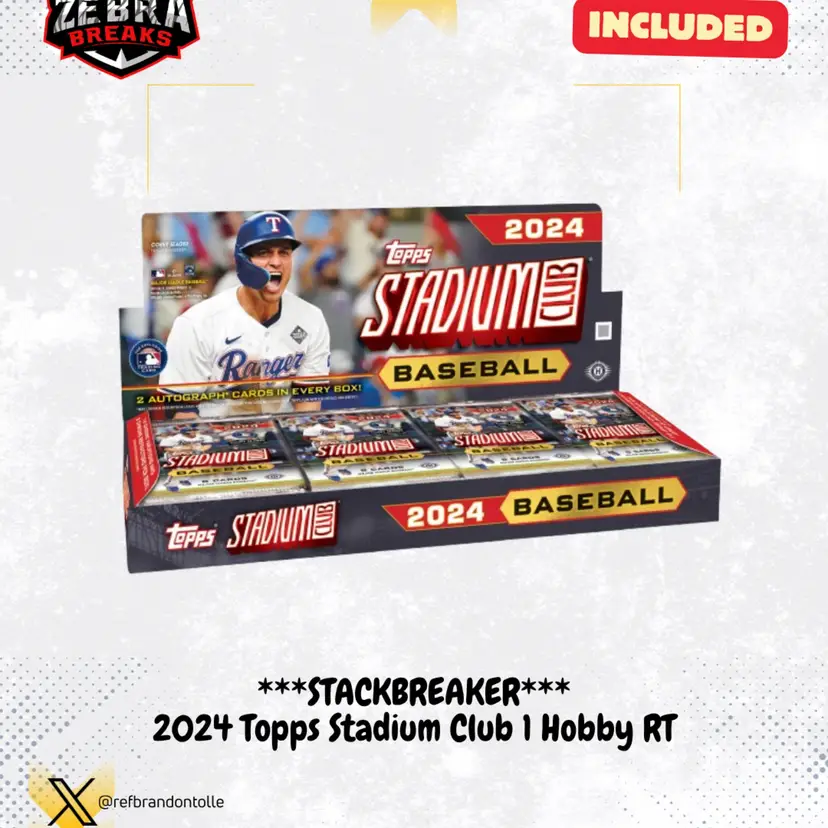 ZB 26366: ***STACKBREAKER*** 2024 Stadium Club 1 Hobby Rip