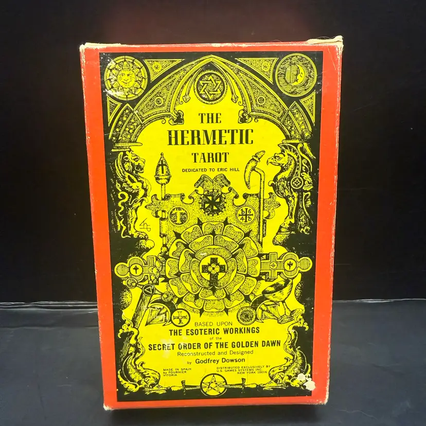 1980 Vintage Hermetic Tarot Deck Complete W/ Booklet Rare 1st Edition