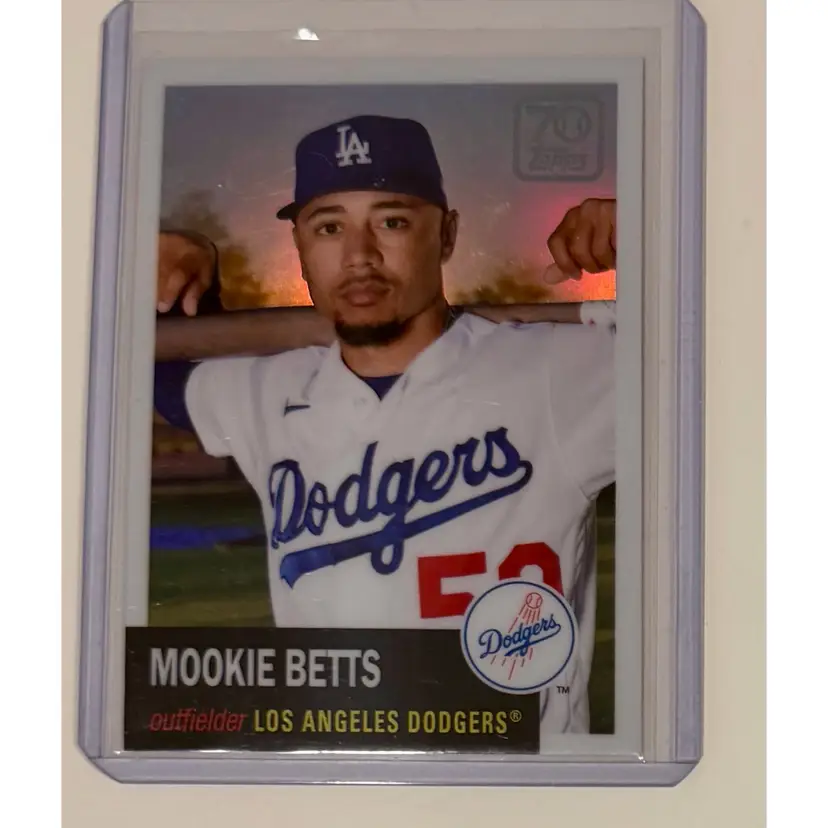 Mookie Betts 70 Years Of Topps Los Angeles Dodgers