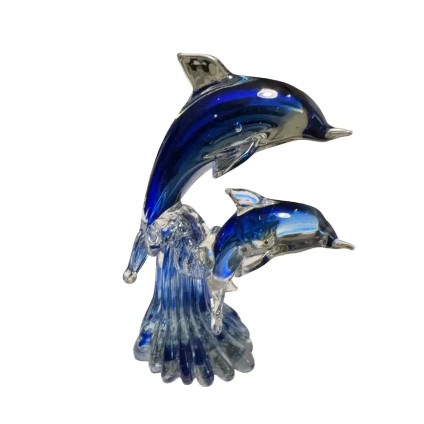Glass Dolphins 8.25”