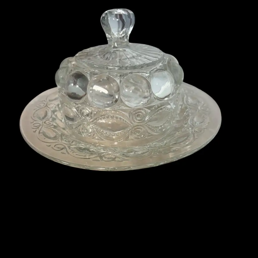 💎LG Wright Eye Winker EAPG Butter Dish