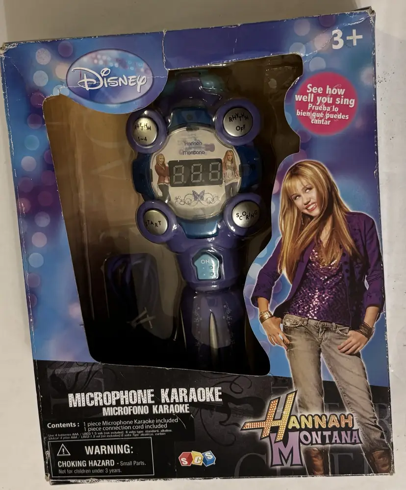 Disney Hannah Montana Microphone Karaoke Watch New