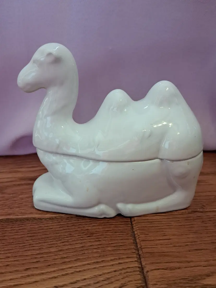 Two-Humped Camel Covered Candy Dish