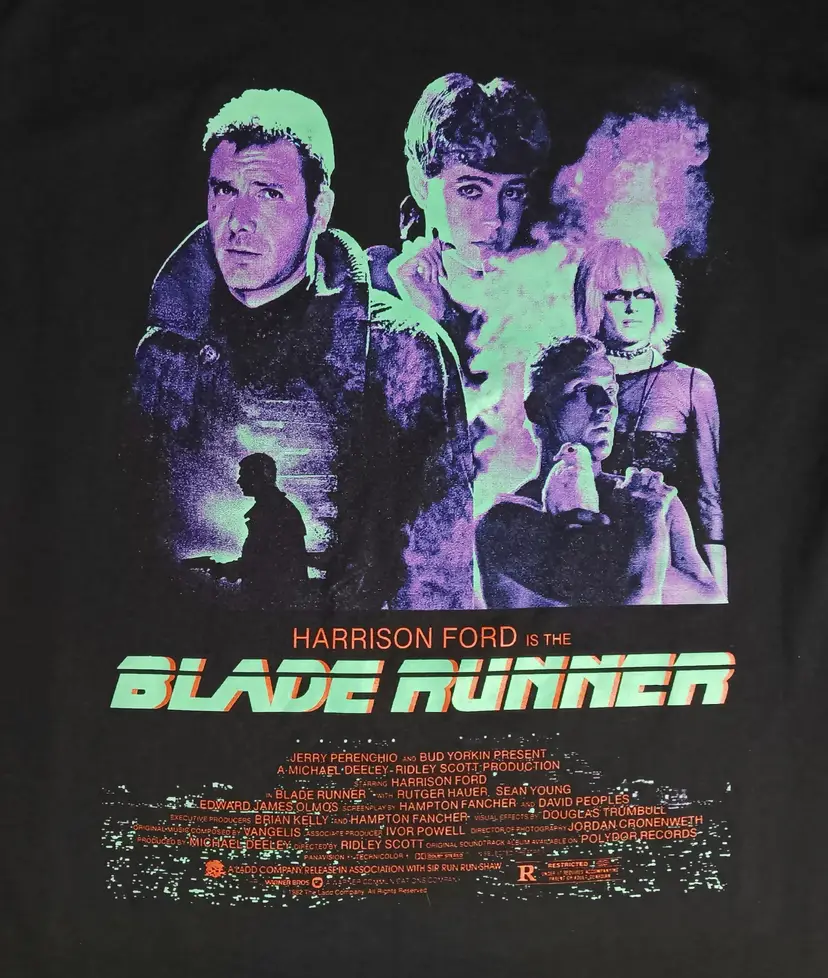 Blade Runner Movie Post t-shirt NEW Star Wars Indiana Jones Harrison Ford