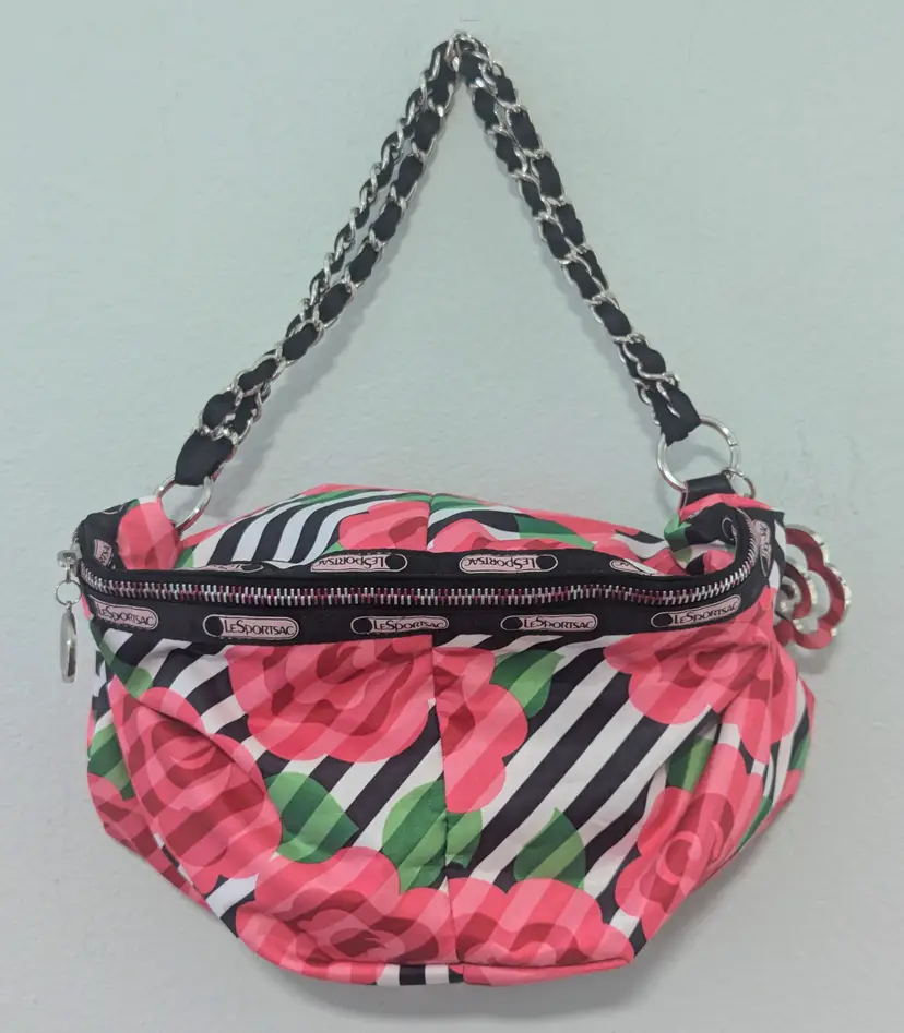 Y2K LeSportsac for The OC Floral Rose Chain Strap Shoulder Bag / Purse