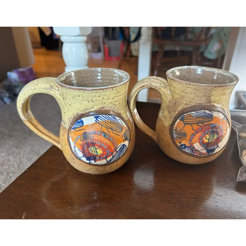 Lot Of 2 Signed Mugs