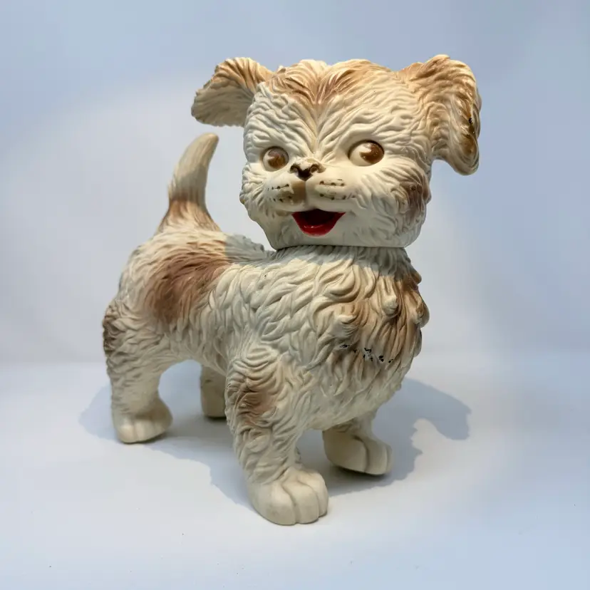 Vintage 1960s Edward Mobley Arrow Rubber Puppy Dog You