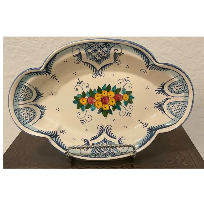 🎉9.5” Ceramic Oval Serving Platter
