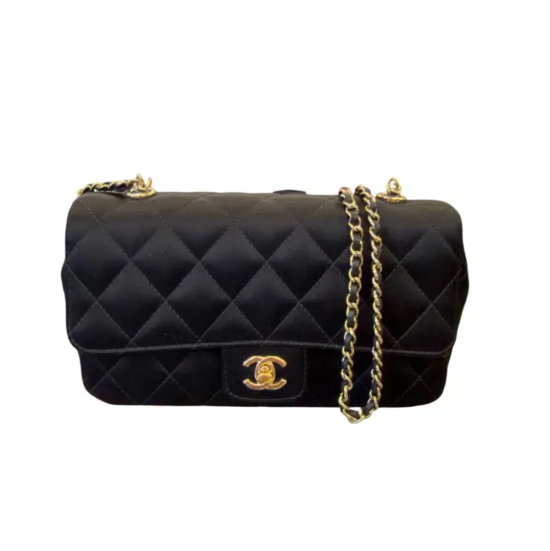 Chanel Black Satin Dust Bag