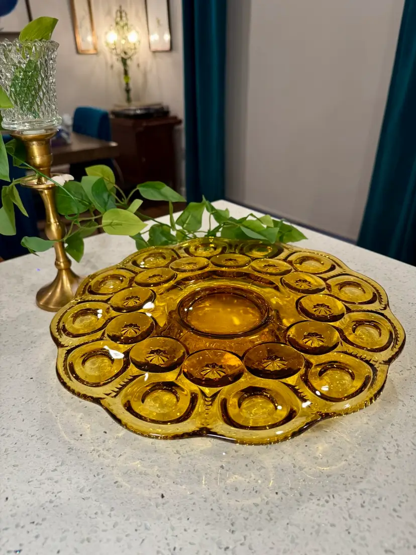 😻 Vintage LE Smith Cake Stand, Moon and Stars w/pedestal