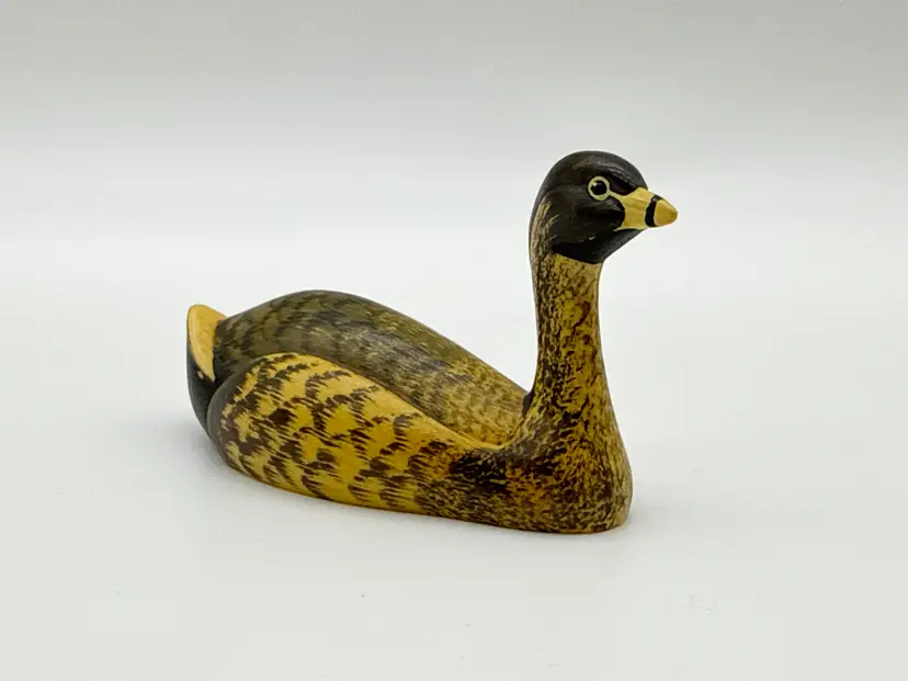 Anri Italy PIED-BILLED GREBE Wildlife Collection Hand Crafted Duck Decoy