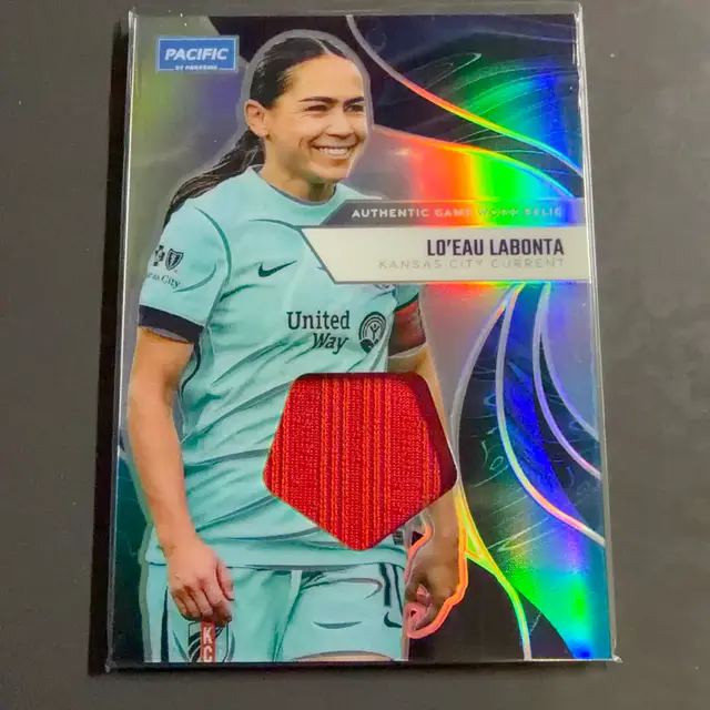 Lo’eau Labonta 2025 Parkside Pacific Patch - 2025 Parkside Thermal Red Short Print - USWNT - KC Current Women’s Soccer