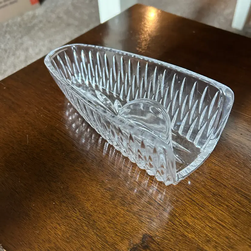 Clear Glass Pie Cutter Holder