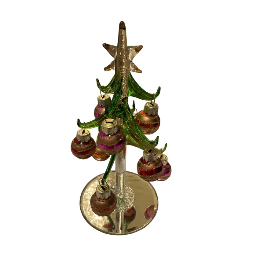 🎄Crystal Christmas Tree With Multi Ball Ornaments - In Box