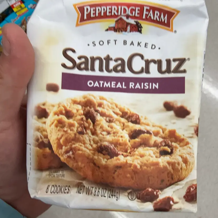Pepperidge Farm Santa Cruz Oatmeal Raisin Soft Baked 8.6 Ounce