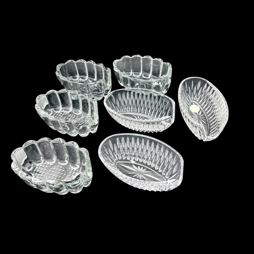 Vintage Princess House Crystal Serving Spoons Caddy Holder Buyers Choice