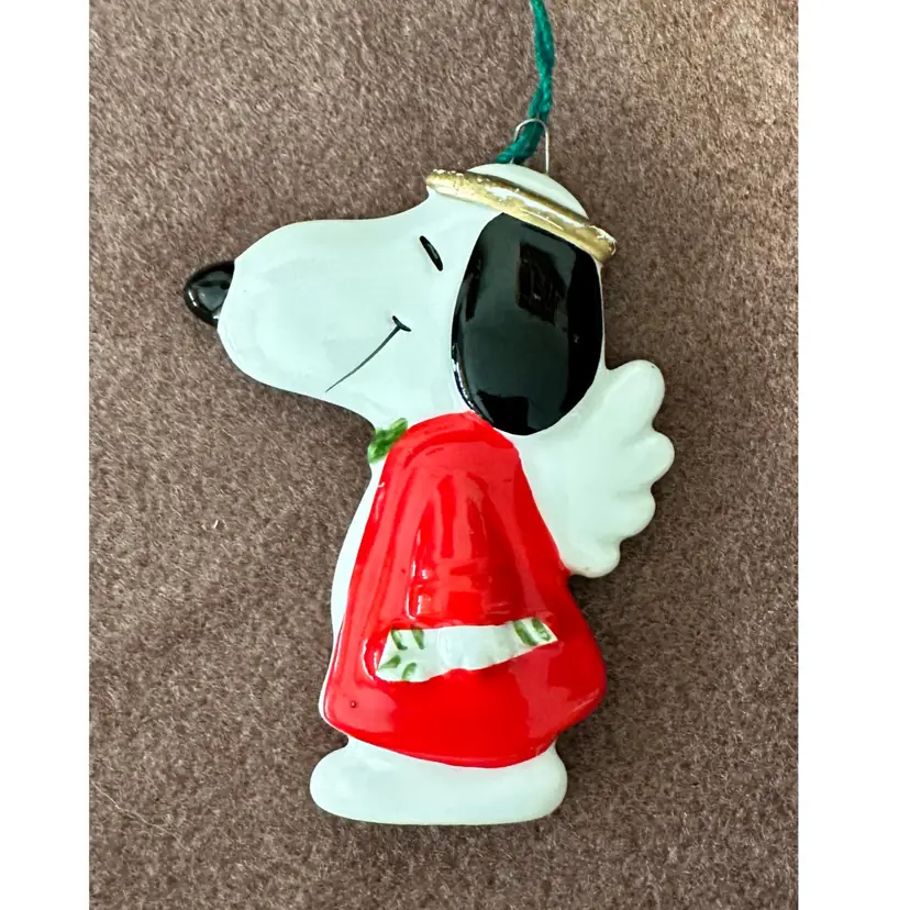 Snoopy Porcelain 1958 United Features Synd Ornament